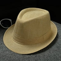 FVWitlyh prijenosni vizir i žene retro jazz hat soild britanski šešir za sunčanje Tražeći šešir za sunčanje