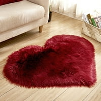 YDXL Plišani srčani oblik Neklizajući dnevni boravak MAT tepih jastuk za jastuke