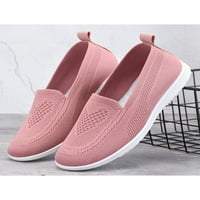 Welliumy Women Walking cipele na čarapima Tenisice Mesh Stanovi Sportska casual cipela joga prozračna udobnost ružičasta 6,5