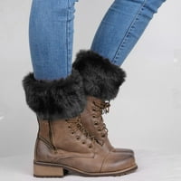 Fdelink Weens Boot Winter Plish pletene nogu toplije za čizme Topper čarape Parovi, čarape za odrasle