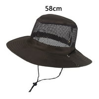 Hesoicy Women izdubljena ribarska šešir - prozračna, široko obojena, otporna na vjetar, krema za sunčanje,