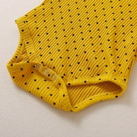 Binmer novorođenče dječake djevojke s dugim rukavima rebraste rumene rodysuit + odjeća za glavu