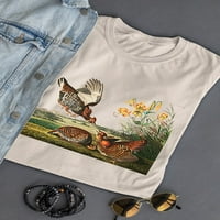 Pljućena majica Grouse Women -John James Audubon dizajn, ženska X-velika
