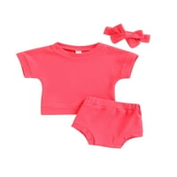 Gwiyeopda novorođenčad djevojčice Ljetna odjeća set za majicu kratkih rukava i kratke hlače