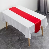 Saten stol za trkač stola 30x za banket za vjenčanje ukras za zabavu, crvena