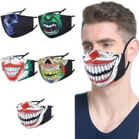 Halloween Face Maska Stilsko krpa za višekratnu pomoć za višekratnu upotrebu za muškarce žene