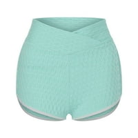 Aaiyomet Spande Shorts Ženske trke za ženske kratke hlače Brzo suhe teretane Lounge Work Hotsas Slatke teniske suknje, svijetlo zelene s