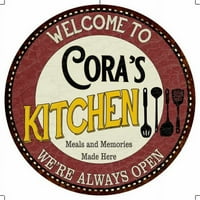 Cora's Kitchen 12 okrugli metalni znak bara Game Soba Wall Déco 200120040310