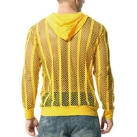Leey-World Crewneck Dukseri Muški džemper Zip Up Striped Pulover Jesen Zima Boja bloka Polo Dukseri