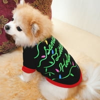 PET Dnevna majica Puppy Pet Jesen Zimski Xmas Uzorak Pismo Ispisane majice Prozračna majica Slatka pasa