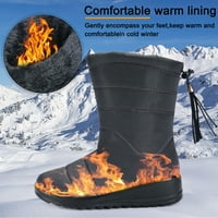 Žene FAU Krzno obložene snežne cipele za gležnjače dame zimske tople vodootporne cipele Neklizajuće čizme