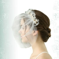 Bridal Veil ručno izrađena pređe pređe rhinestone veo romantični vjenčani dodaci za kosu za žensku djevojku