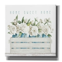 Epic Graffiti 'Dom Sweet Home Roses' by Cindy Jacobs, Gicle Canvas Wall Art, 40 X26