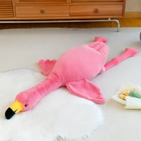 Skindy Super Soft Pink Pink Flamingo Plišani zagrljaji jastuk s uklonjivim patentnim zatvaračem, punom