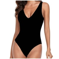 TUPHREGYOW ženska kupaći kostim prozračna kupaći kostimi za spuštanje novog stila Čvrsti trendi najlon