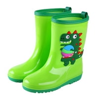 QXUTPO Baby Cipele kišne cipele Boot Vodootporni crtani crtani dinosaur Rain cipele veličine 11.5-12.5y