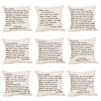 Mojoj dragi porodični poklon za valentinu Plišani digitalni tiskani posteljina jastučni jastučni jastučni jastučni liste Leopard jastuci ukrasni bacanje jastuci s jastucima