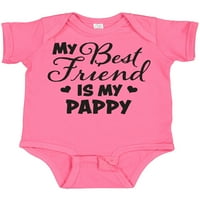 Inktastic moj najbolji prijatelj je moj pappy s Hearts Poklon Dječak baby ili baby girl bodysuit