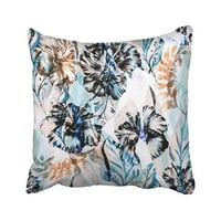 Sažetak cvjetni akvalitetni tropski vintage egzotične biljke rajski efekt prekriveni jastučni jastuk