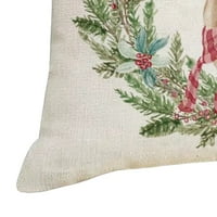 Visland božićni jastučnica mekani ukrasni skriveni patentni zatvarač Jednokrevetni prindan jastuk jastuk