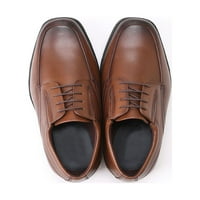 Daeful Men Haljine cipele čipke up kožne cipele Business Oxfords Muški sjajni lagani klizanje na stanovima