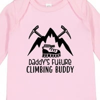 Inktastični tata Budući penjanje Buddy Daft Baby Boy ili Baby Girl dugi rukavi