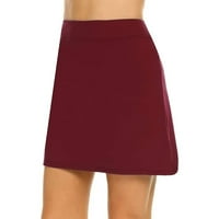 Akiihool Mini suknje za ženska suknja za tenis za žene visoke struk Golf Skorts Ljeto trčanje casual