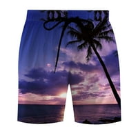 Muški kratke hlače Cvjetna plaža Ležerne prilike Lagane vučne kategorije Havajski kupaćim prtljažnima