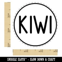 Kiwi Flavor Miris zaobljena teksta Samo-inkiranje gumenog mastilo za mastilo - nebesko plava mastila - mala