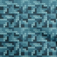 Onuone pamučni dres teal plave tkanine Geometrijski oblik tkanina za šivanje tiskane ploče od tiskane od dvorišta široko