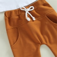 Dječaci Djevojke KDS postavio je čvrste boje kratkih rukava na vrhu pantnih pantalona odijelo sportsku