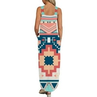 Žene smiješno Ispis Graphics Haljina bez rukava Maxi haljina Ljetna havajska haljina Planinarska haljina