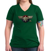 Cafepress - kapetan Marvel majica - Ženska majica s V-izrezom