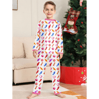 Dječaci pidžamas božićni pjs pamuk dugih rukava, ležerna za spavanje Snig fit