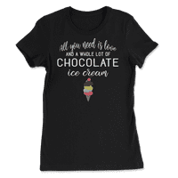Majica od čokoladne sladoledom za ljubitelje sladoleda