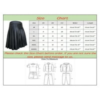 SHPWFBE suknja škotska stil natkriveni kontrastni džep u boji Pleased suknja Muške modne muške hlače