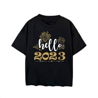 Novogodišnje stranke isporučuje djecu NYE Novogodišnja majica Top Black 120