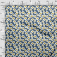 Onuone Rayon srednje plave tkanine cvjetne opterećene zalihe ispisuju šivanje tkanine sa dvorištem