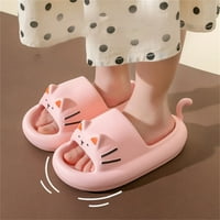 TODDLER Kids Girls Cipele Cvjetni ispisani ravni otvoreni nožni papuče Papuče kućice Soft Soft Sandals
