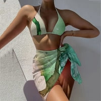 Ženski bandeau zavoj podesivi bikini set Push up Brazilski kupaći kostimi kupaći kupaći kostim Molimo