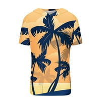 Muška ljetna havajska košulja kratkih rukava s kratkim rukavima Tropska tiskana Ležerne prilike Ležerne