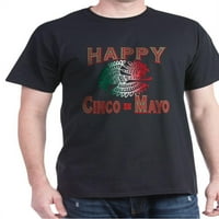 Cafepress - Happy Cinco de Mayo tamna majica - pamučna majica