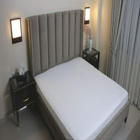 Bolnički posteljini, bijeli posteljirani posteljici 39 84 6 duboki džep, pamučni listovi s elastičnom, 400TC Twin-XXL listovi za masažu, dom i hotele