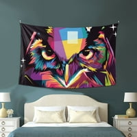 Sova cool tapiserija, apstraktni zidni dekor za životinje Kućni dekor spavaća soba dnevni boravak Dorm