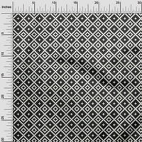 Onuone pamučna kambrska bijela tkanina Geometrijska tkanina za šivanje tiskane plafne tkanine pored dvorišta