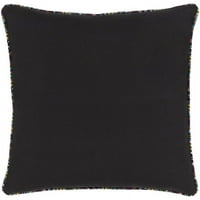 Maya myp- 20 H 20 W kvadratni jastuk crni ljubičasta žuta crvena aqua plava