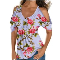 Lopecy-Sta bluze za žene Dressy Ležerne prilike začištavanje Rođendan Trenutno Žene Klasični cvijet