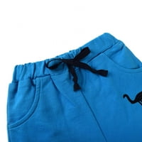 Bullpiano 1-6t Boys 'Ljetne pamučne kratke hlače Dinosaur Print izvezene sportske kratke hlače Kidska