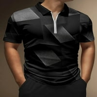 Muški 3D gradijentni geometrijski Polo majice kratkih rukava