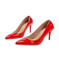 Harsuny dame casual udobnost Stiletto potpetice protiv klizanja na zabavi Lagane haljine cipele crvene